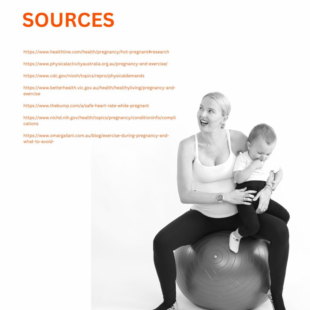 Pregnant woman sitting on a Fit Ball with her two year old son